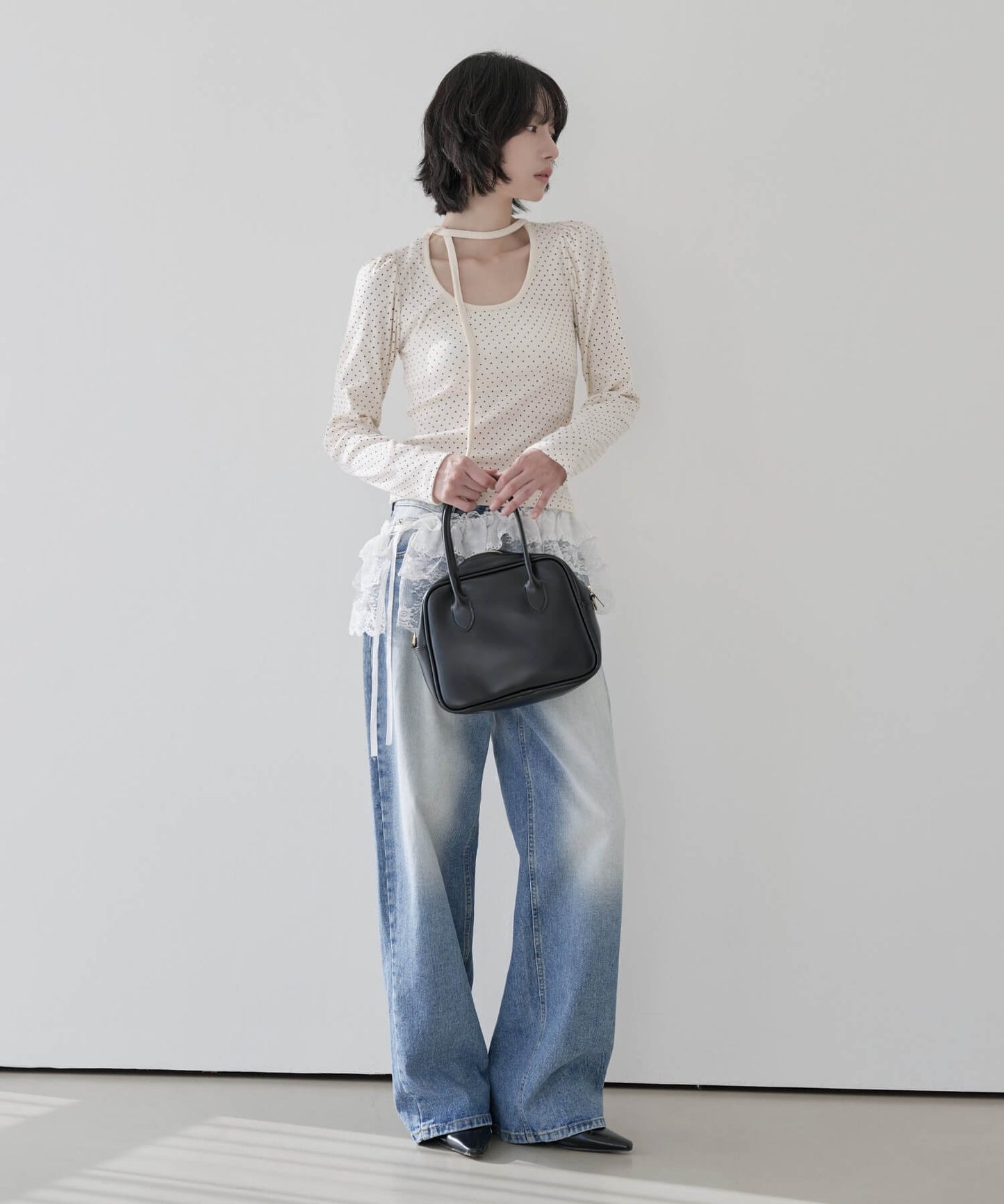 【UNISEX】オールドウォッシングビンテージワイドデニム