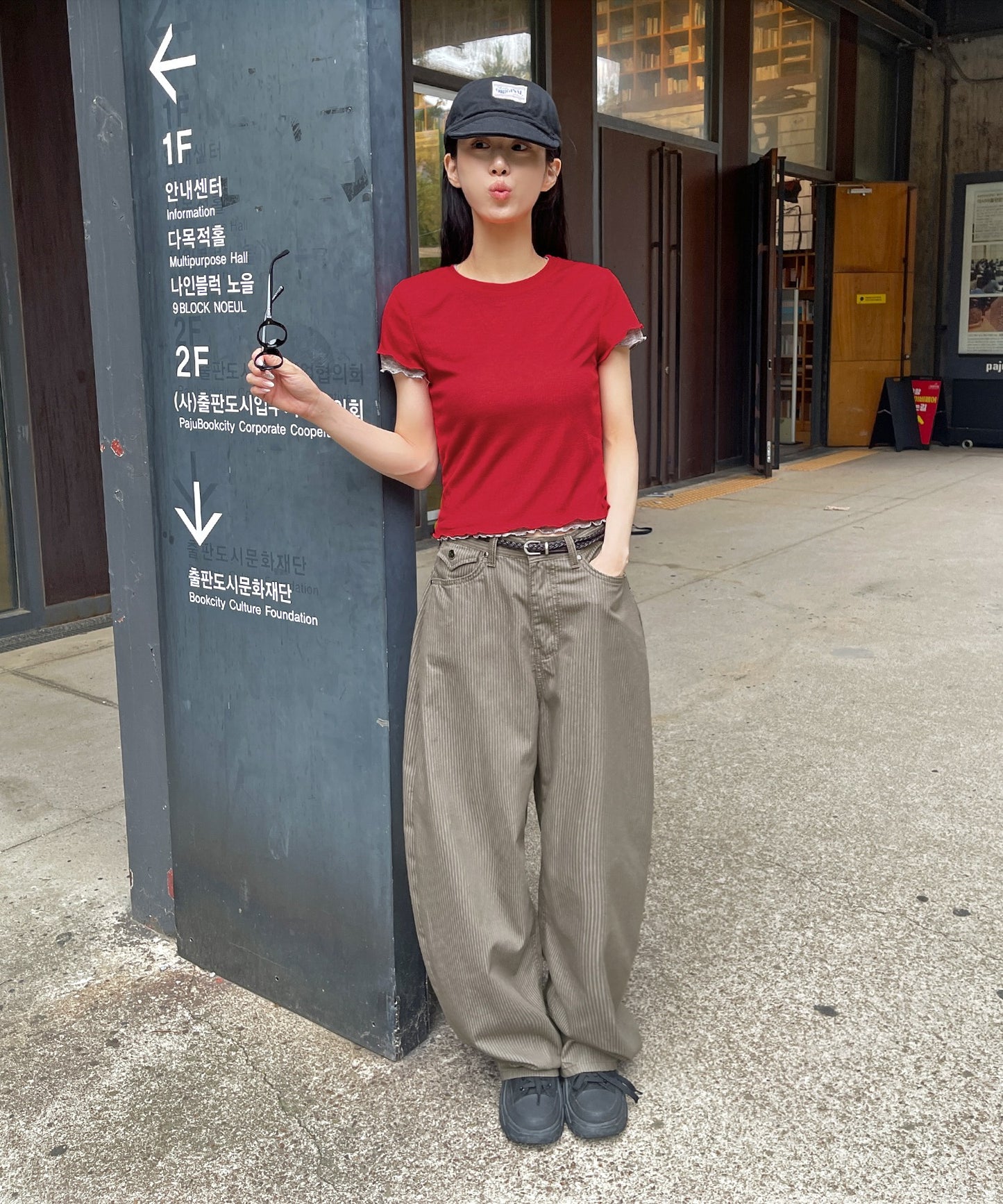 メロウ加工フリルバイカラーレイヤード半袖Tシャツカットソー