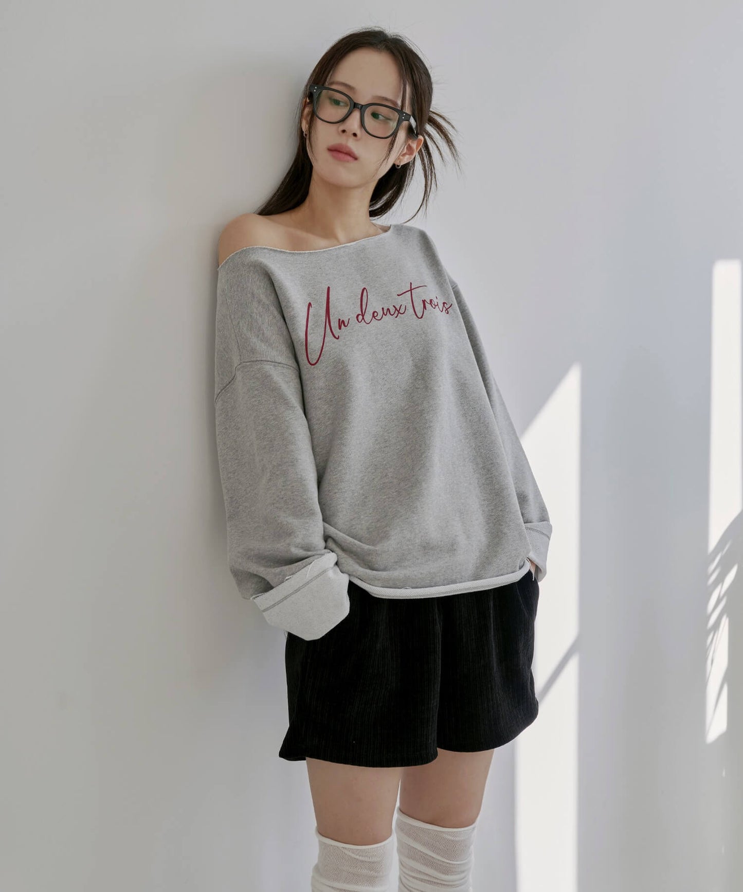 ウエストゴムコーデュロイニットショートパンツ