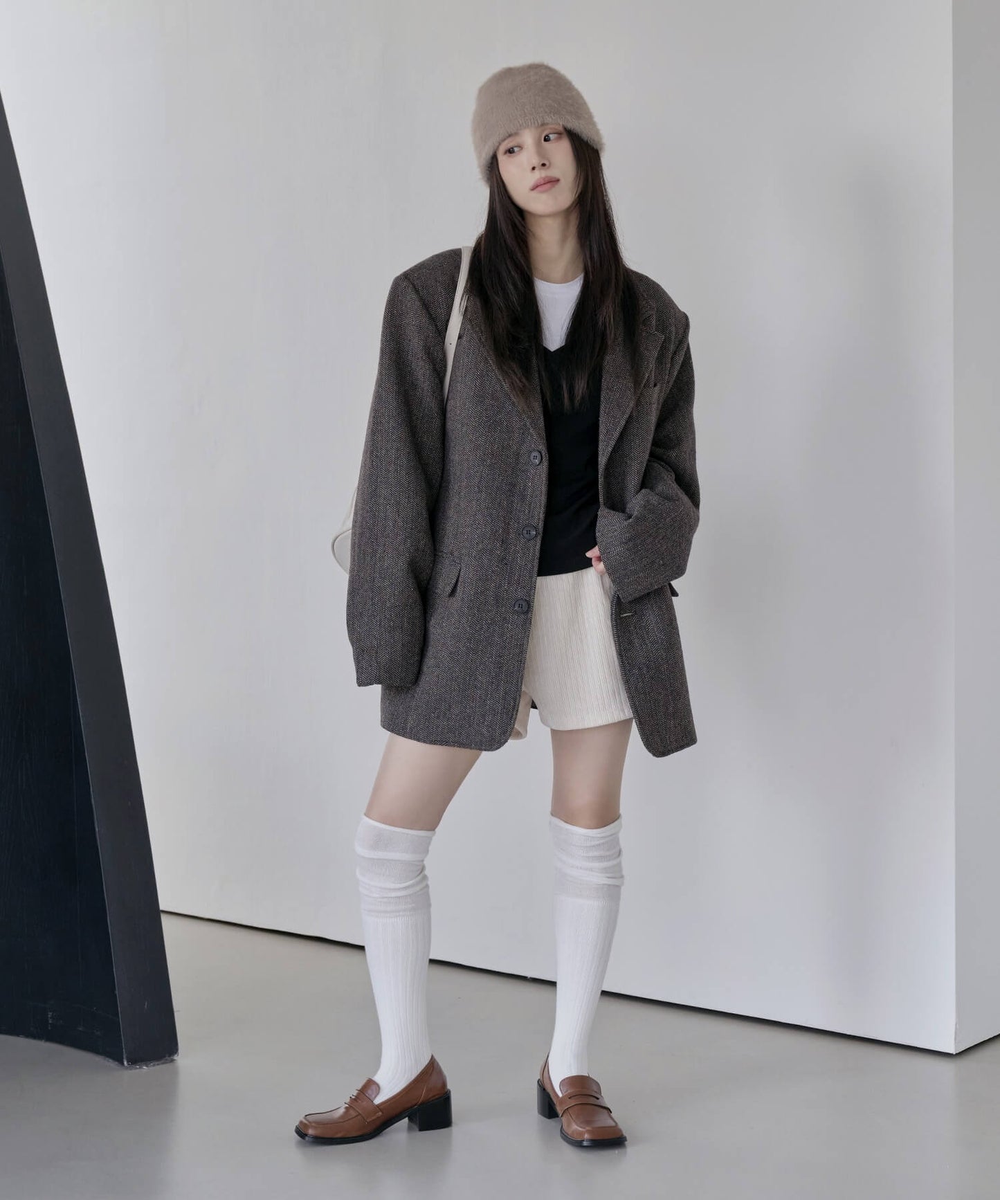 ウエストゴムコーデュロイニットショートパンツ