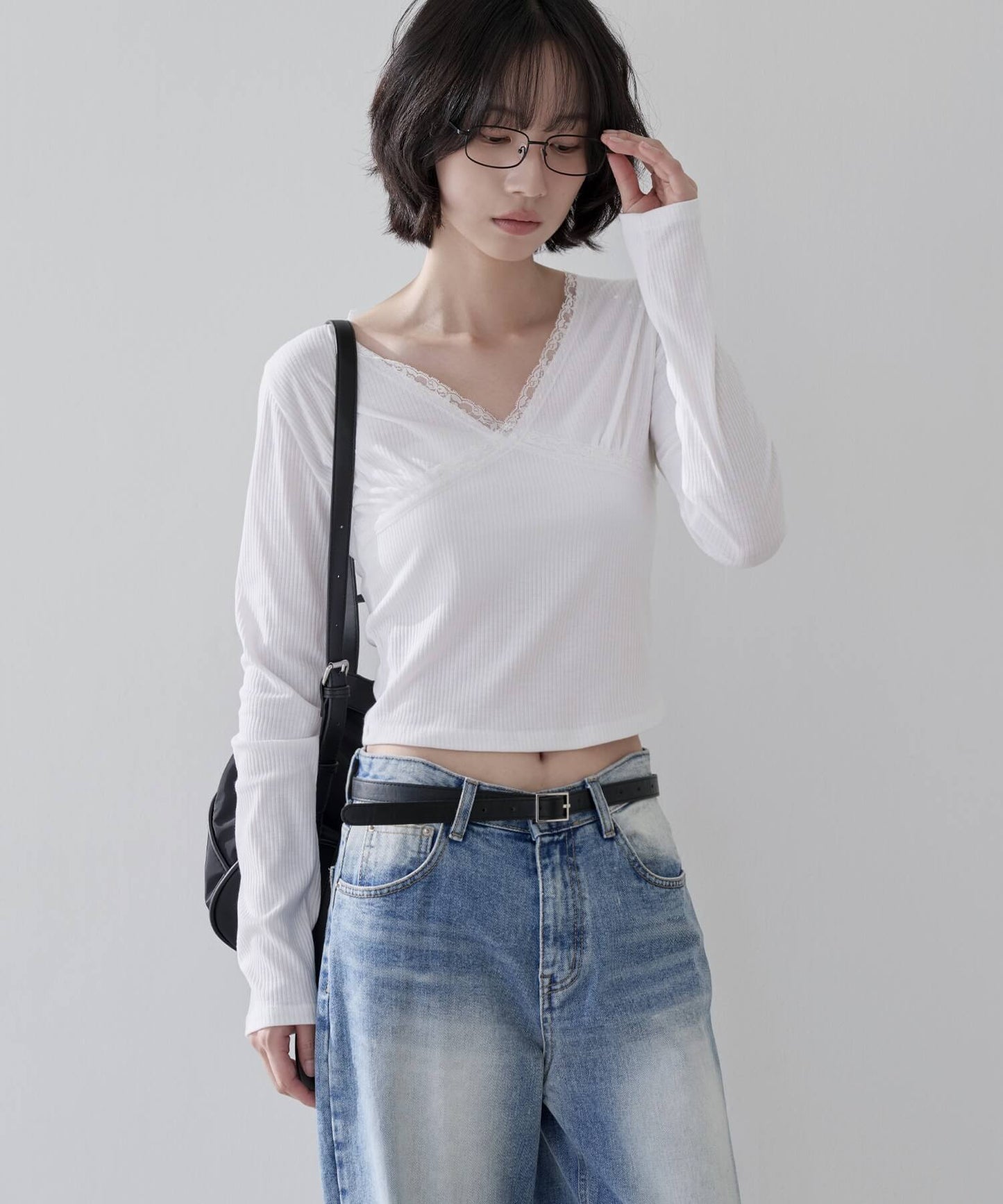 【UNE ORIGINAL】バレエコアラブリーレースＴシャツカットソー