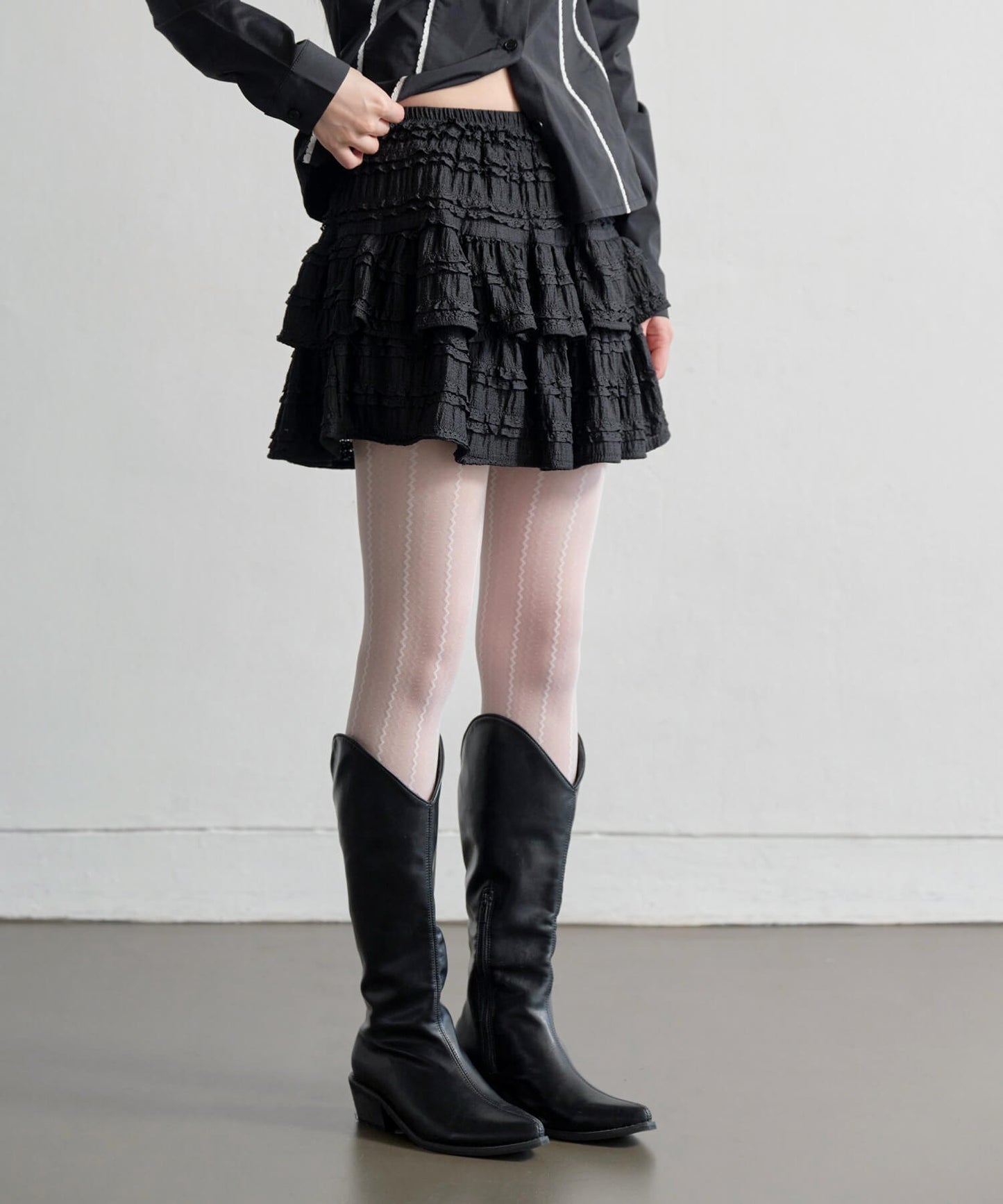 マジックラブリーフリル レースミニスカート