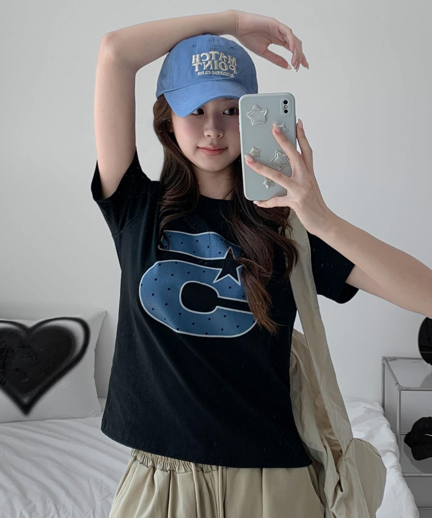Ｎｏ.5スターロゴクロップド半袖Ｔシャツ
