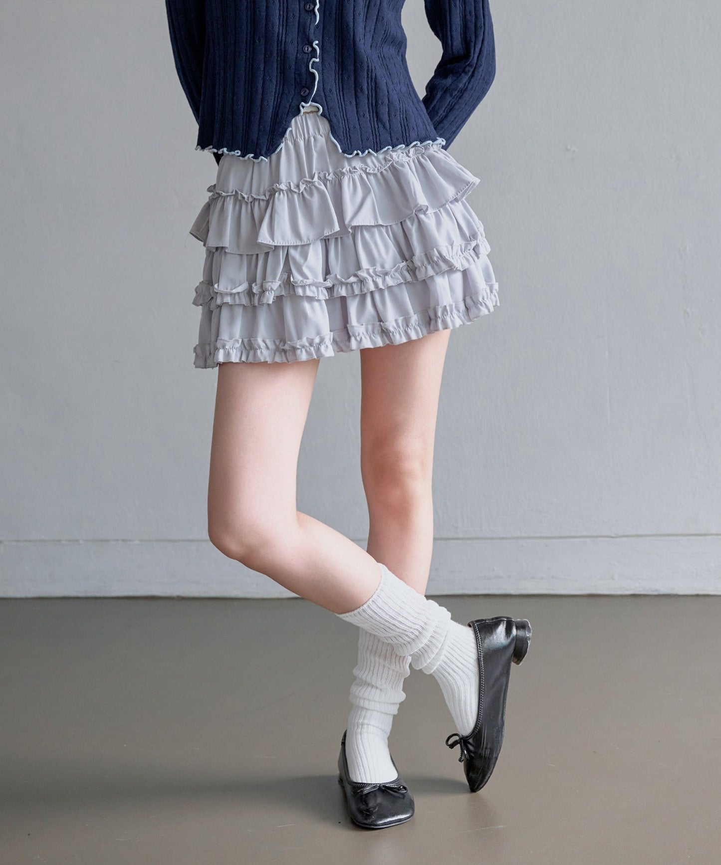 シュアラブリーフリルカンカンミニスカート