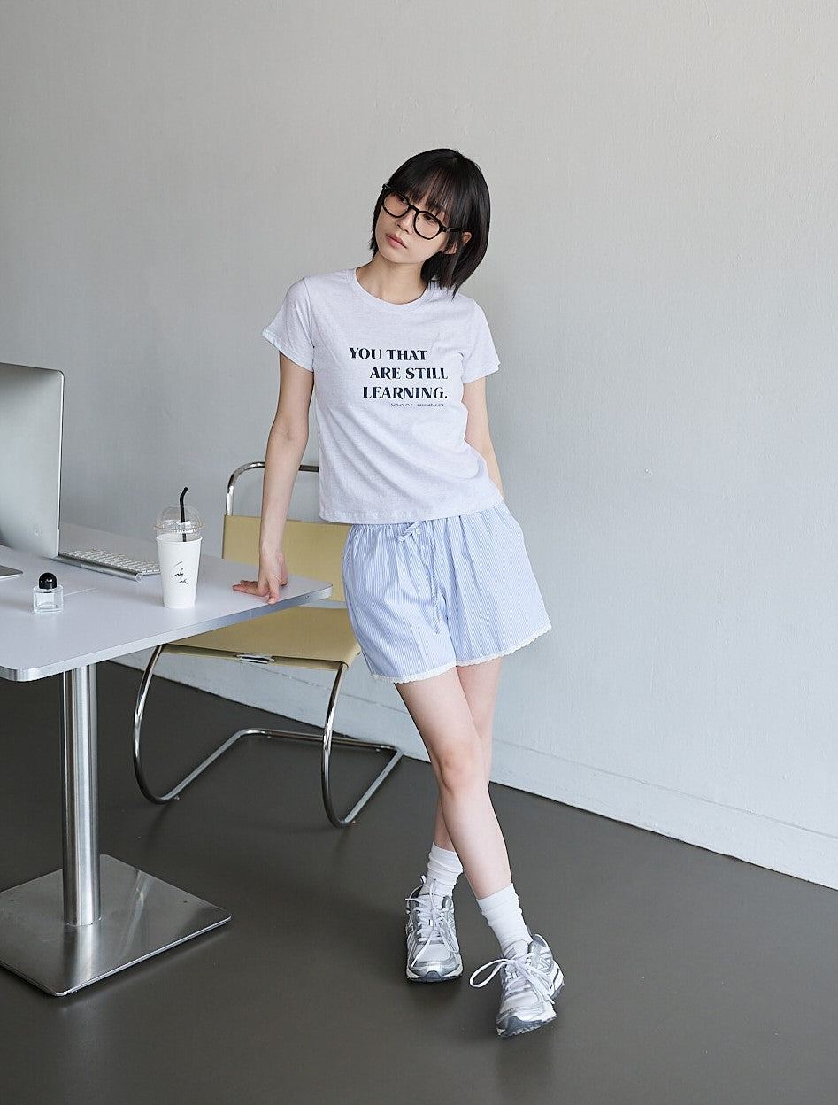 デイリーレタリング半袖Tシャツ