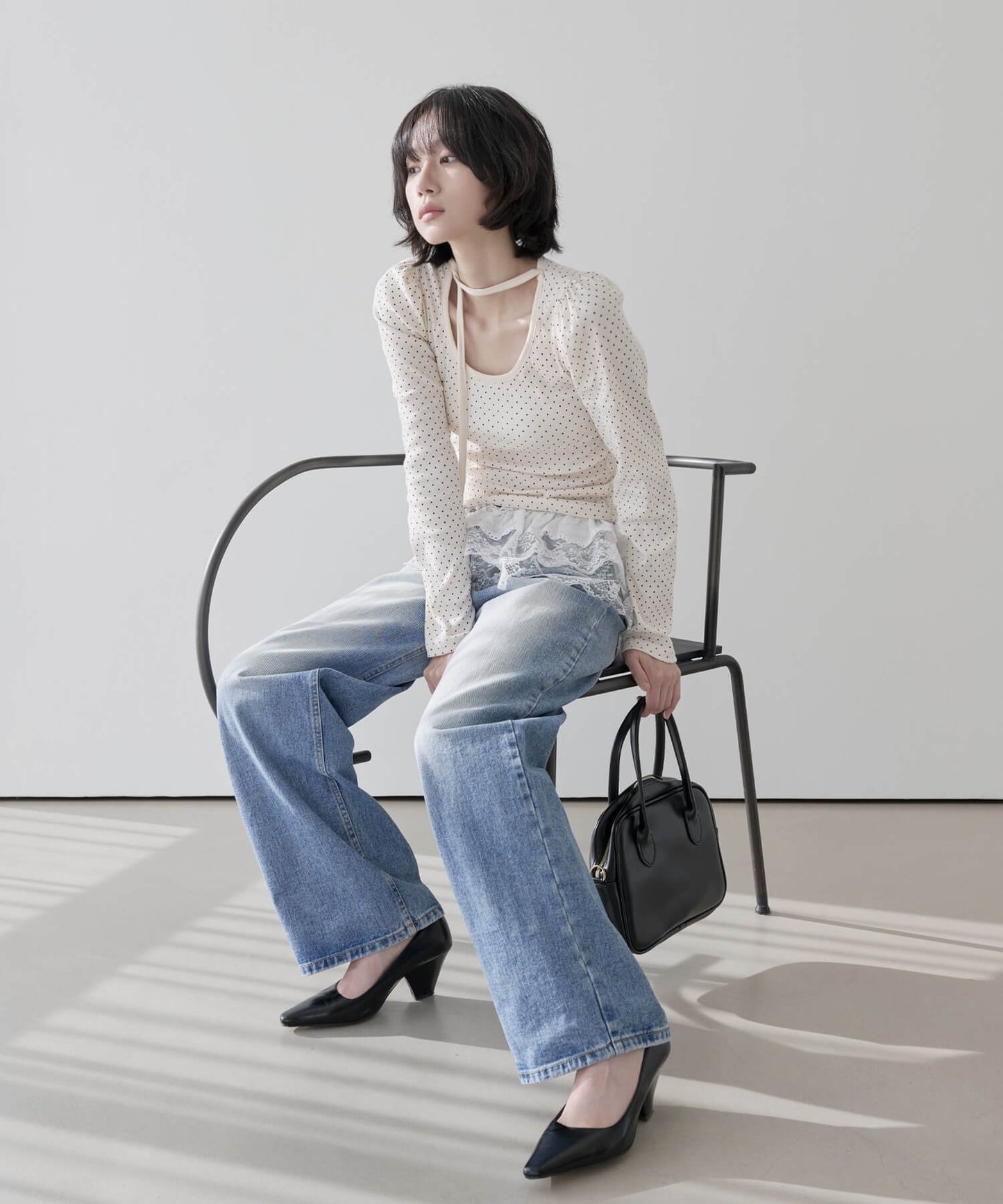 【UNISEX】オールドウォッシングビンテージワイドデニム