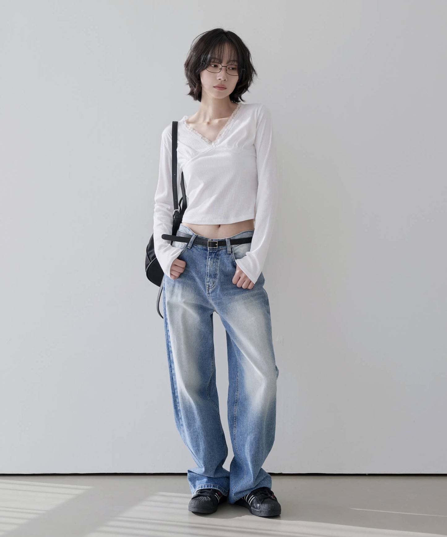 【UNE ORIGINAL】バレエコアラブリーレースＴシャツカットソー