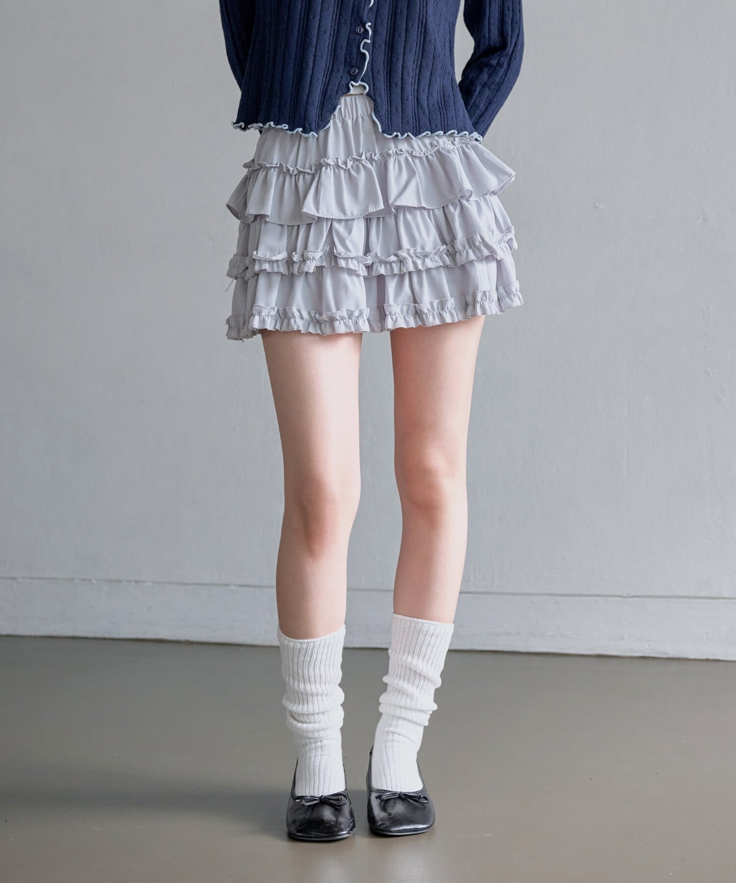 シュアラブリーフリルカンカンミニスカート