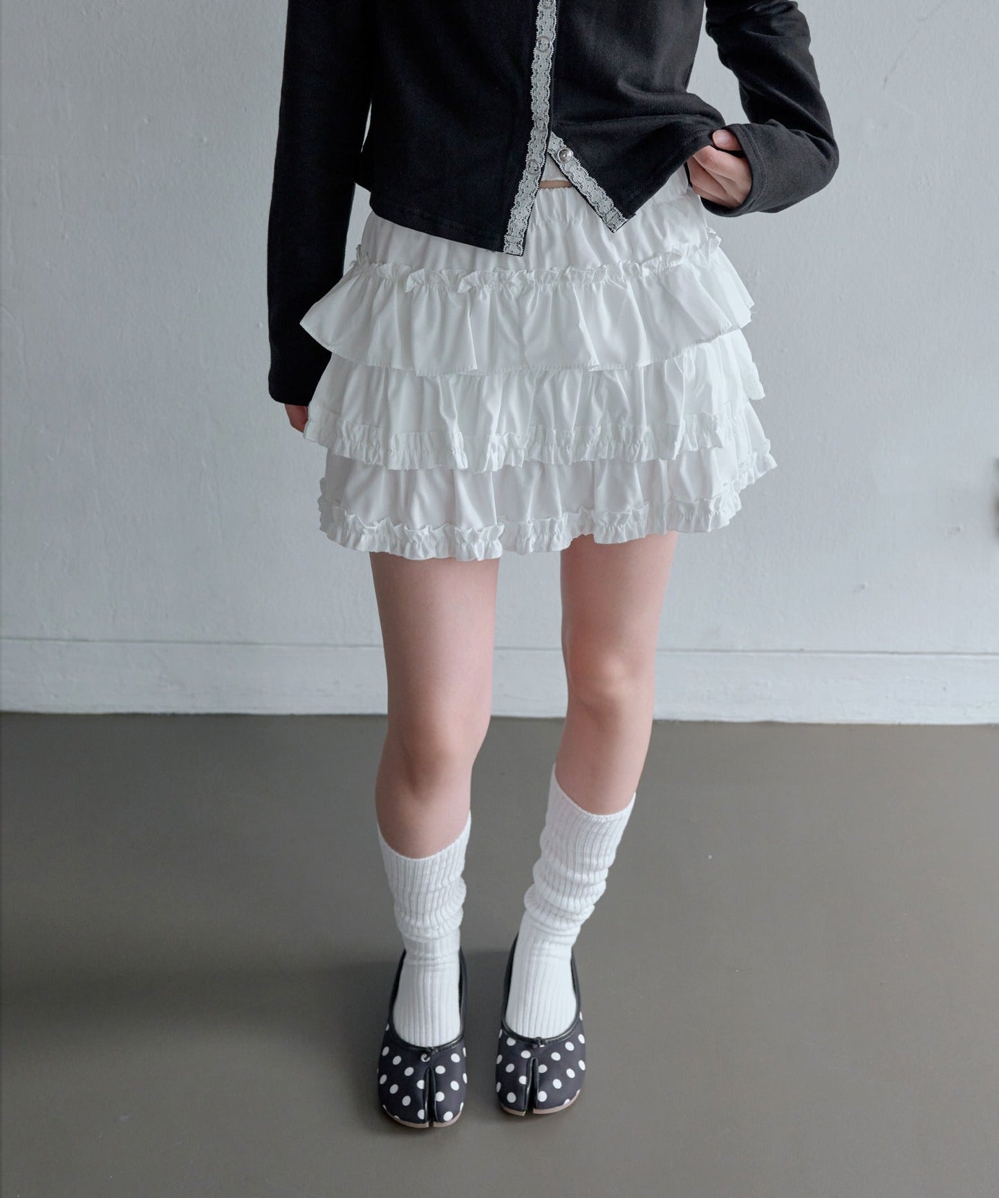 シュアラブリーフリルカンカンミニスカート