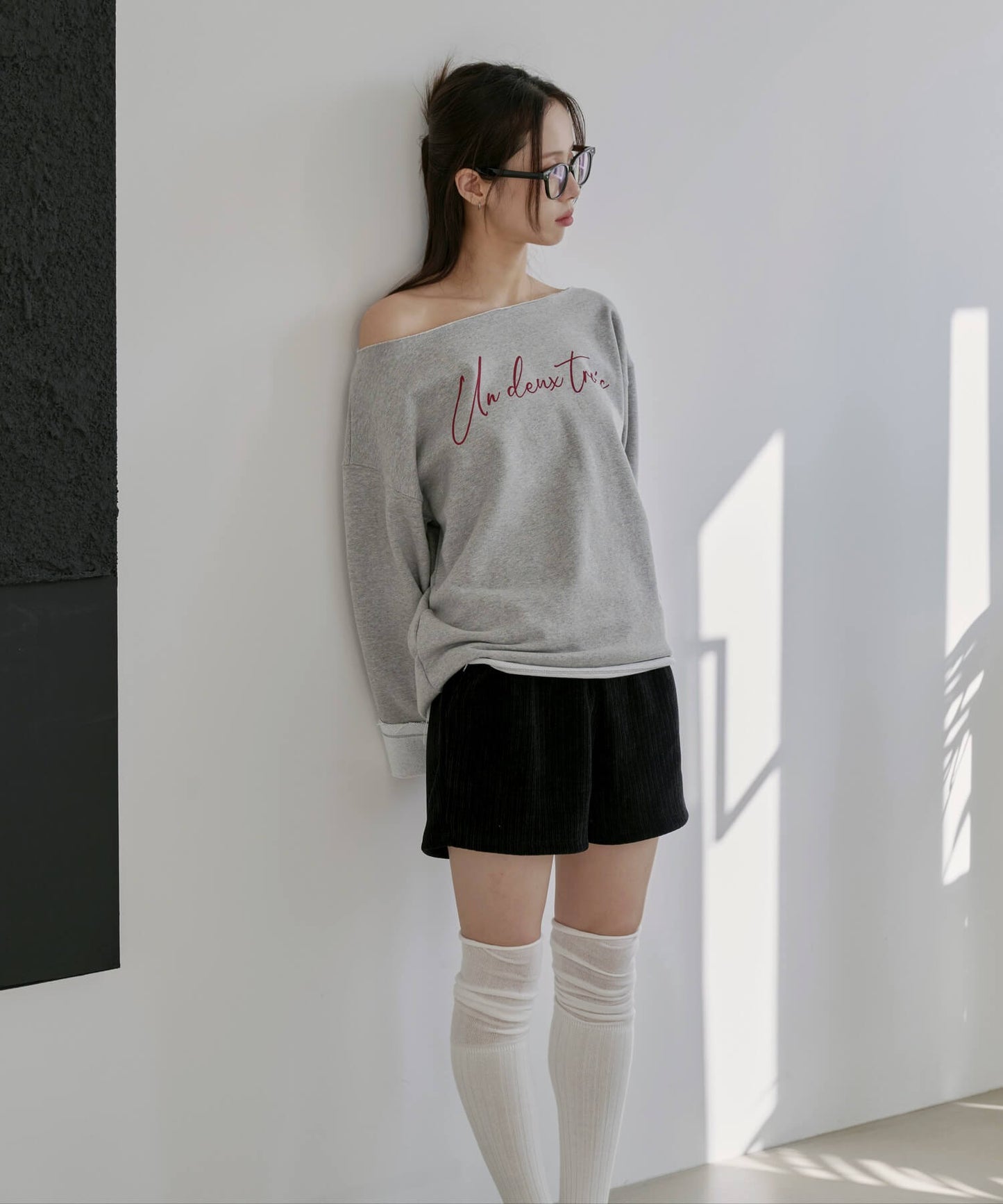 ウエストゴムコーデュロイニットショートパンツ