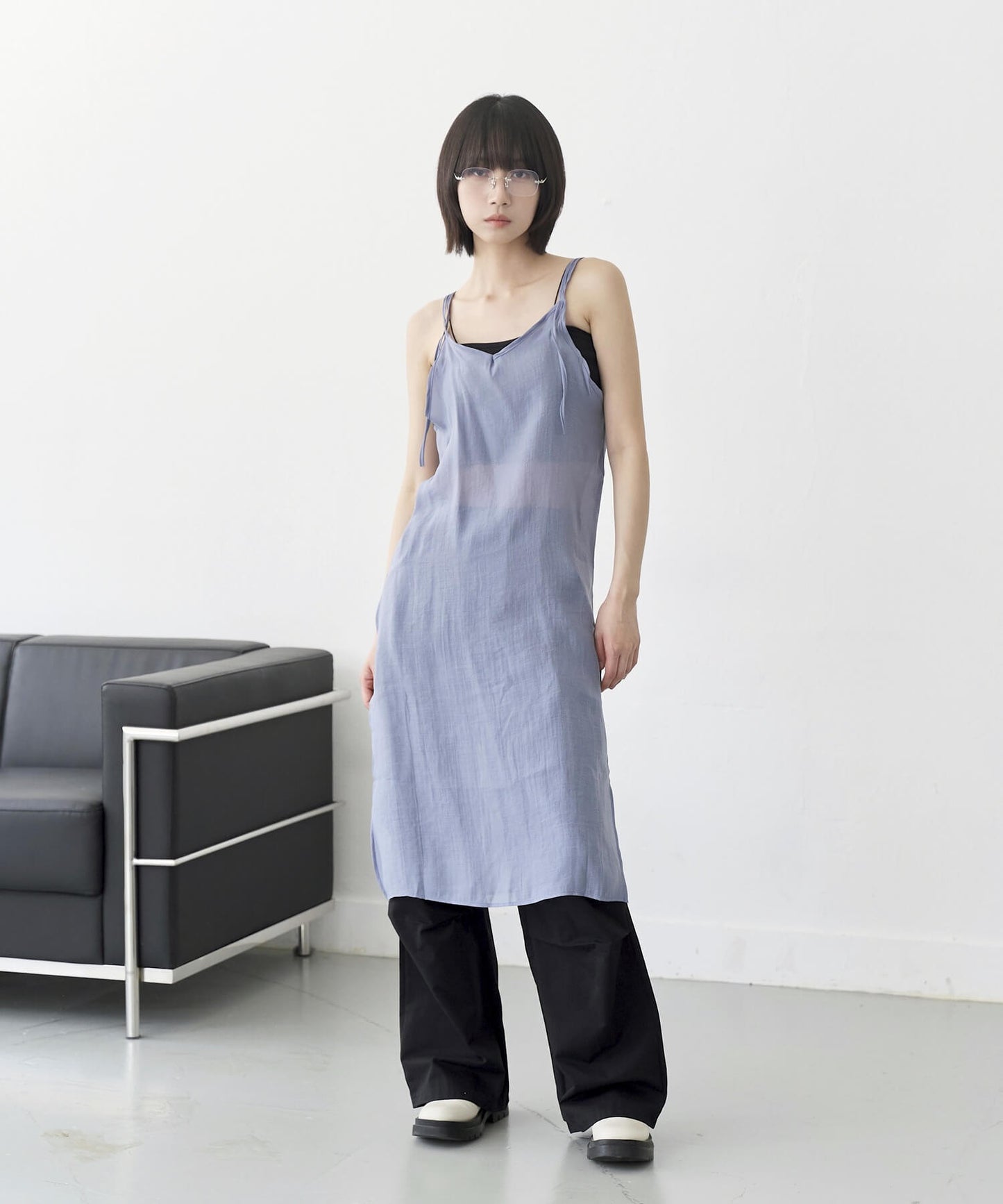 【UNISEX】ウエストストリングケープピンタックカーゴパラシュートパンツ