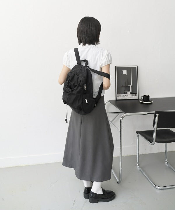 【ドリンクホルダー付き】デイリーバックパックリュック