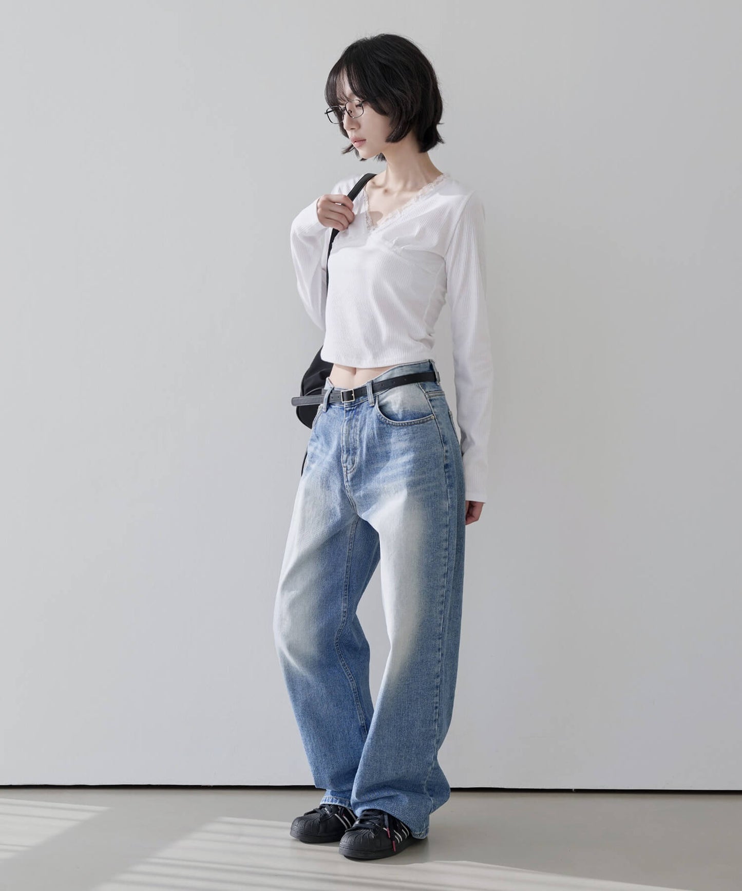 【UNE ORIGINAL】バレエコアラブリーレースＴシャツカットソー