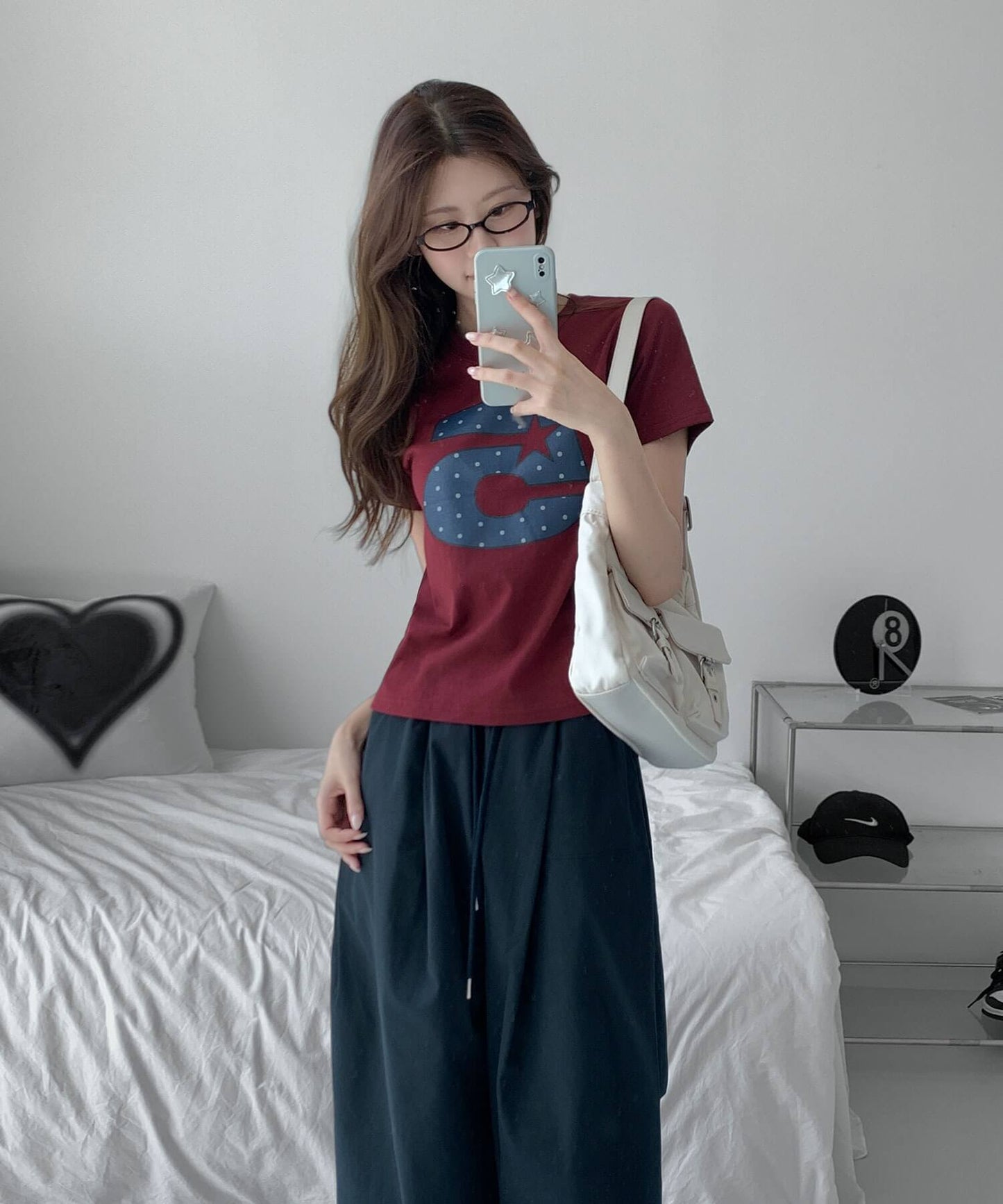 Ｎｏ.5スターロゴクロップド半袖Ｔシャツ