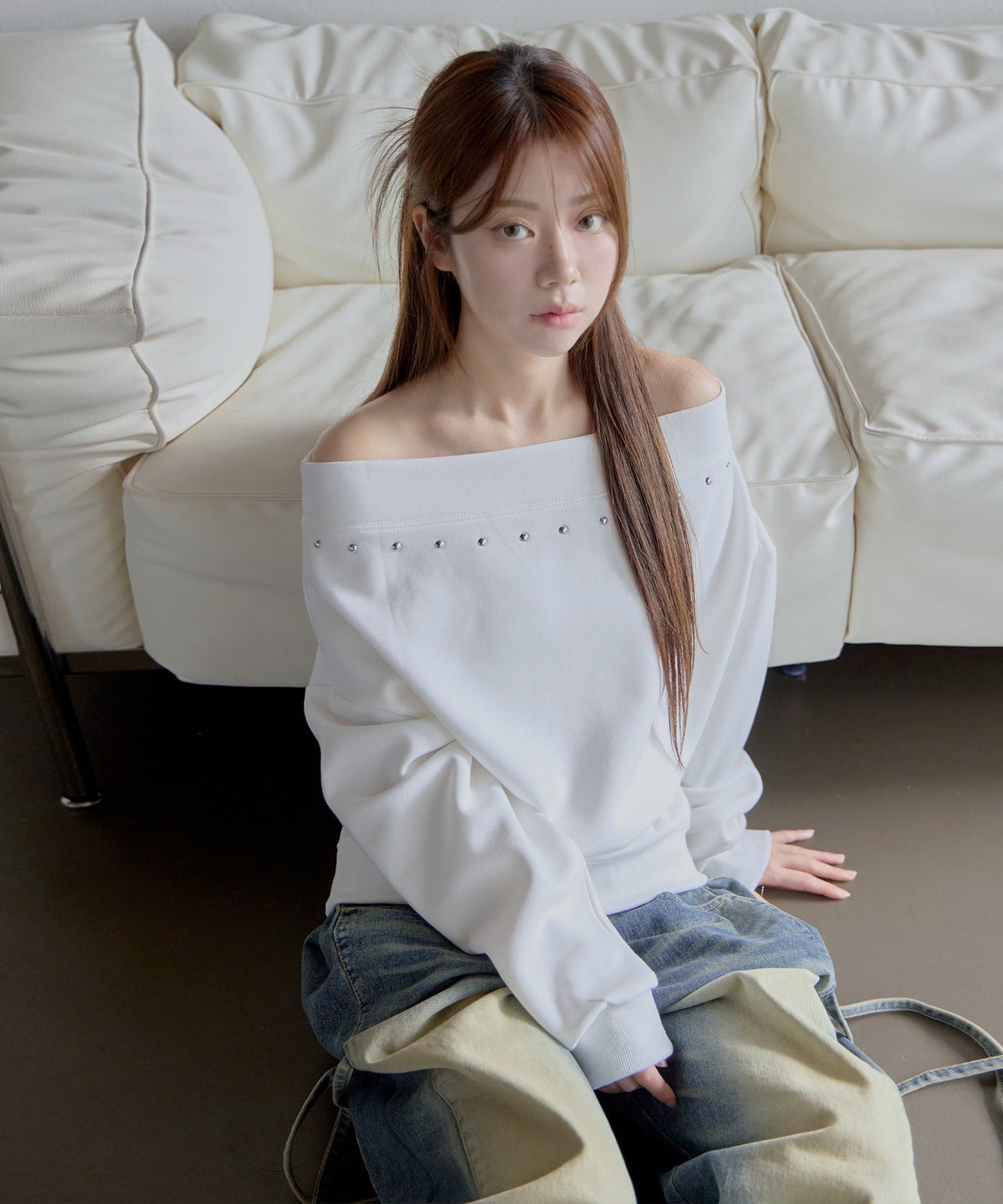 [UNISEX][XS~L][低身長、高身長さんでも！◎]ダーティーキャットブラシウォッシング・サイドピンタックデニムパンツ