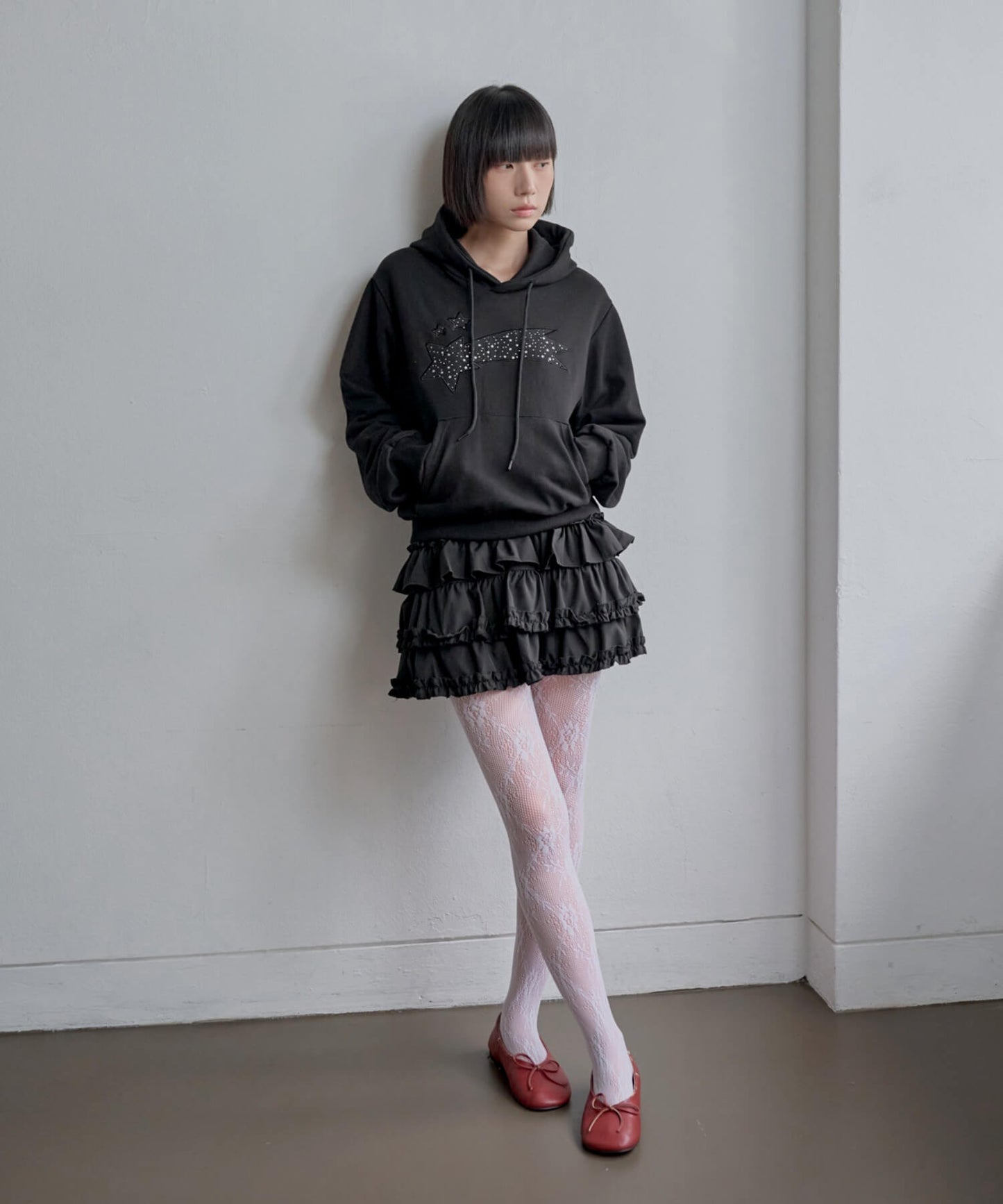 シュアラブリーフリルカンカンミニスカート
