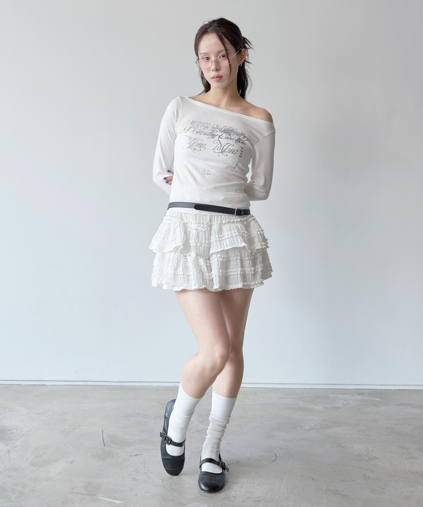 マジックラブリーフリル レースミニスカート