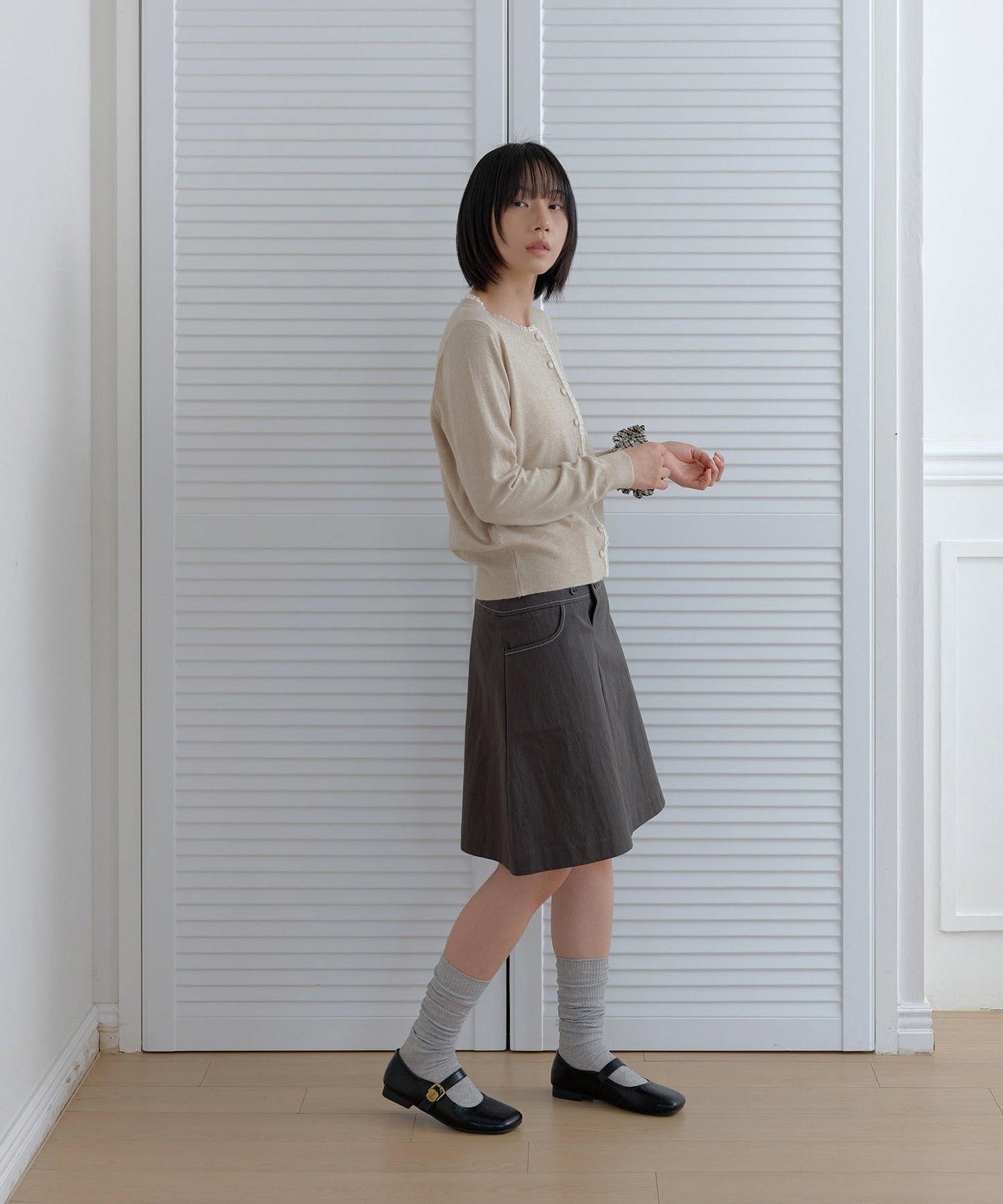 ラブリーレースベーシックニットカーディガン