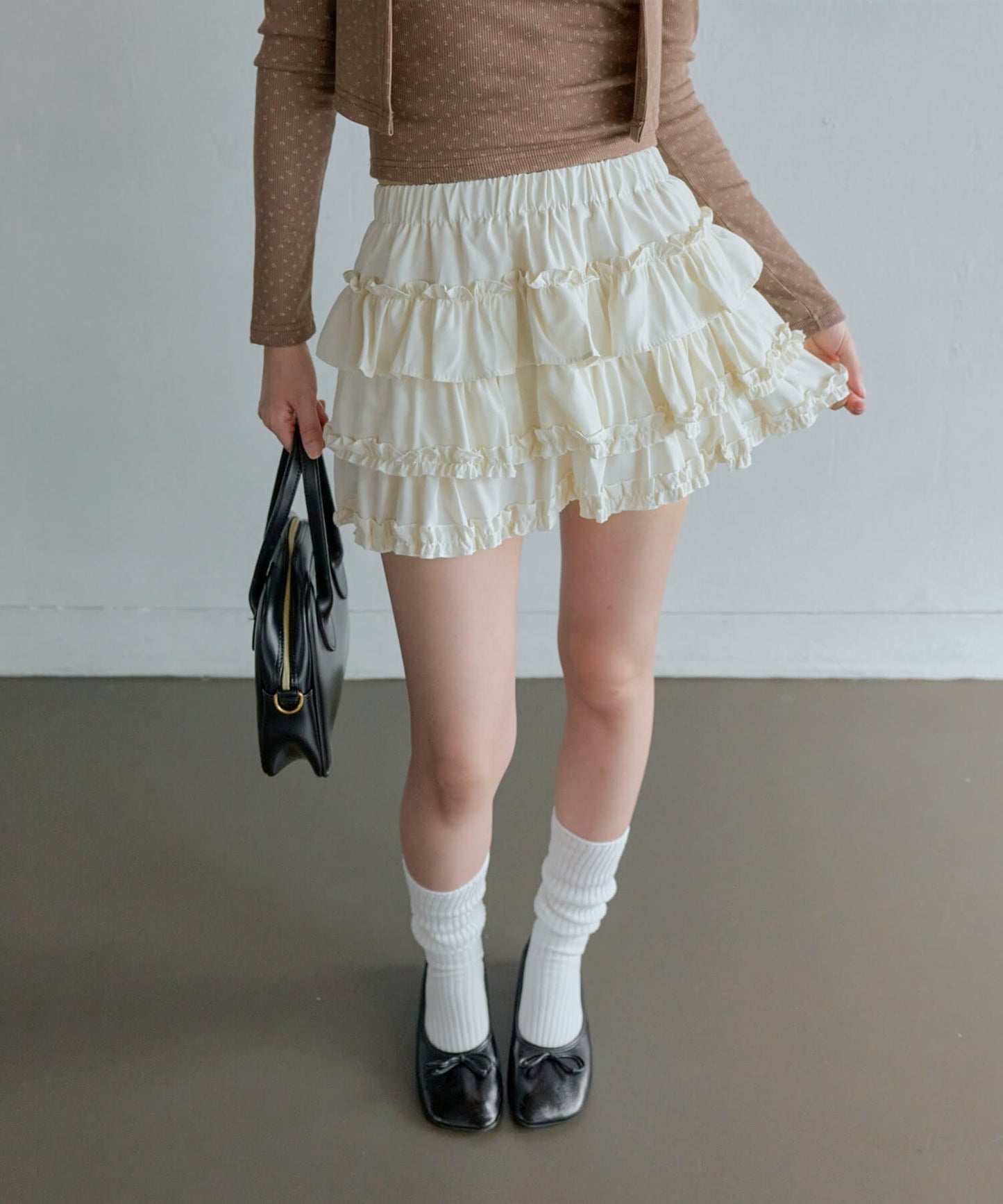 シュアラブリーフリルカンカンミニスカート