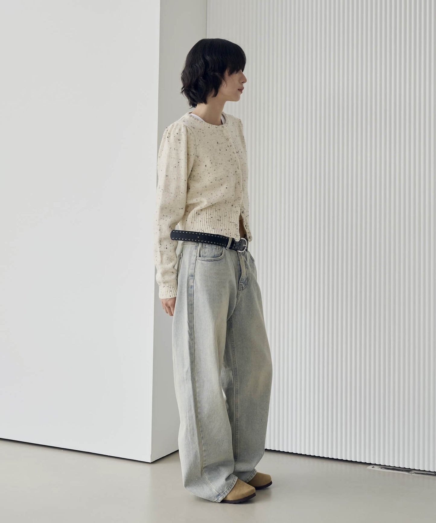 【UNISEX】オールドウォッシングビンテージワイドデニム