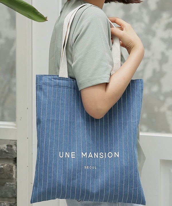【UNE MADE】UNE MANSION ロゴエコバッグ